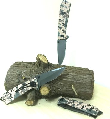Jim Bowie 1827 Digital Desert Camo Liner Lock Pocket Knife 3.5in